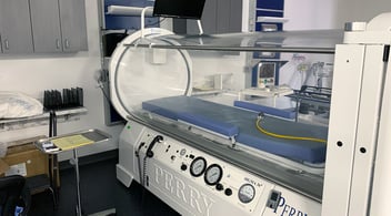 empty hyperbaric oxygen chamber