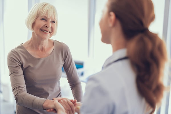 woman at an hbot consultation