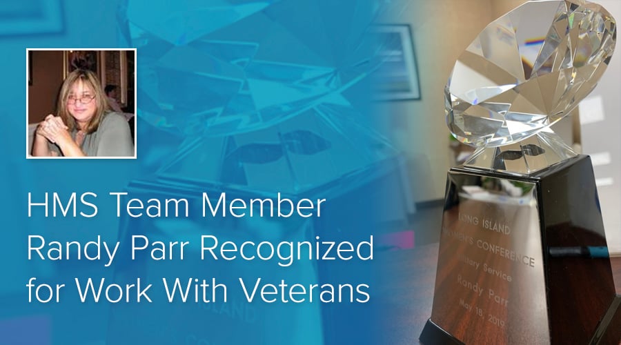 HMS Team Member Randy Parr Recognized for Work with Veterans